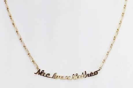 collier pendentif prénoms enfants en or