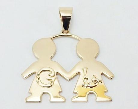 pendentif enfant or 18k