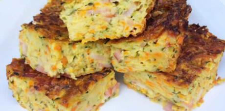 Carré de courgette et bacon au thermomix