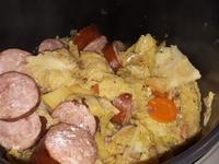 Potée de chou vert et saucisse de Morteau au Cookéo Cliquer sur les photographies pour les agrandir