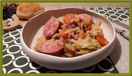 Potée de chou vert et saucisse de Morteau au Cookéo Potée de chou vert et saucisse de Morteau au Cookéo