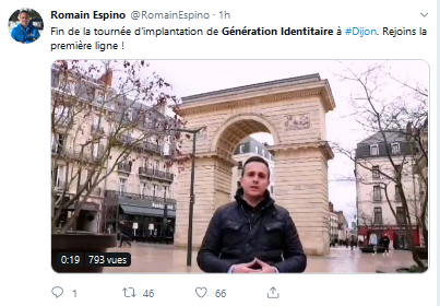 les nazes #identitaires ne sont pas les bienvenus à #Dijon