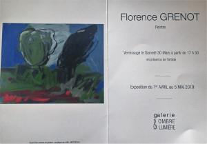 Galerie Ombre & Lumière  à Venterol (Drôme)  exposition Florence GRENOT