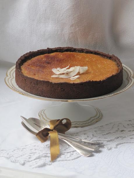 Tarte au chocolat & à la noix de coco Tarte au chocolat & à la noix de coco