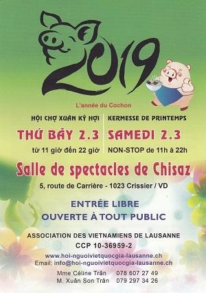 Kermesse de printemps, organisée par les Vietnamiens de Lausanne, à Crissier