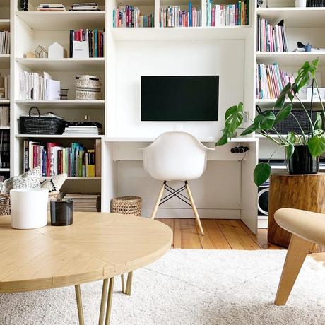 Bienvenue chez Noémie Meijer, du blog Pierre Papier Ciseaux pierre papier ciseaux table diy bois laiton - blog déco - clem around the corner