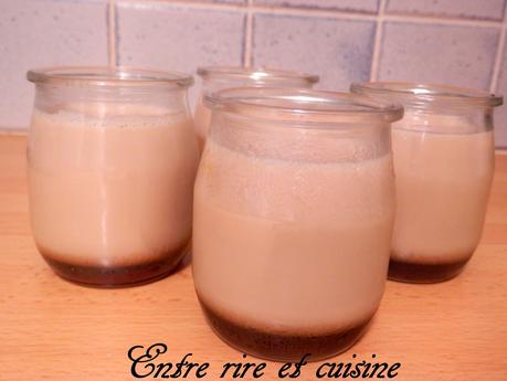 Flan au lait de noisettes sur caramel Flan au lait de noisettes sur caramel