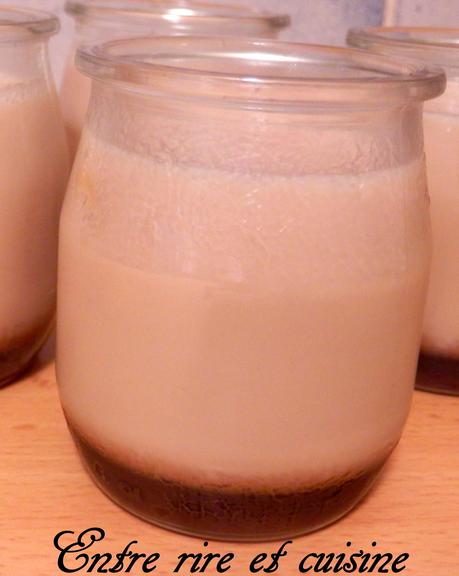 Flan au lait de noisettes sur caramel Flan au lait de noisettes sur caramel