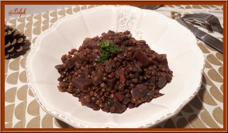 Lentilles aux oignons et betteraves au Cookéo Lentilles aux oignons et betteraves au Cookéo