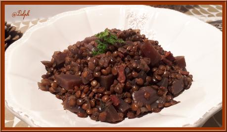 Lentilles aux oignons et betteraves au Cookéo Lentilles aux oignons et betteraves au Cookéo