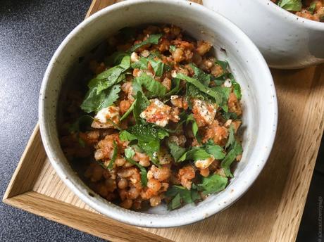 Ottolenghi – « Risotto » d’orge perlé, ail, tomate et féta