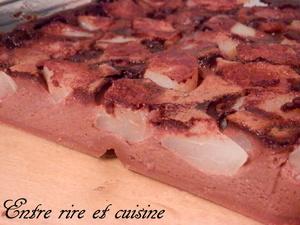 Clafoutis poires-chocolat...une gourmandise d'une efficacité redoutable !