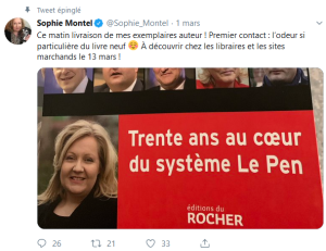 Avec @sophie_montel, les affaires des petits producteurs de haine se portent bien… #FN #RN #LesPatriotes