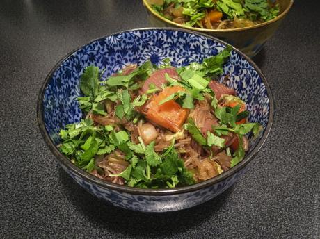 Vietnam cellophane – Vermicelles de « soja » sautés aux légumes (Bún tàu xào)