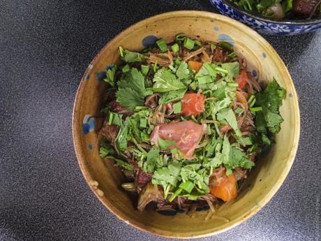 Vietnam cellophane – Vermicelles de « soja » sautés aux légumes (Bún tàu xào)