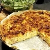 Quiche au bacon, cheddar & comté - Gourmandises D'élo