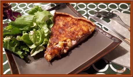 Quiche au Bacon, Cheddar et Comté