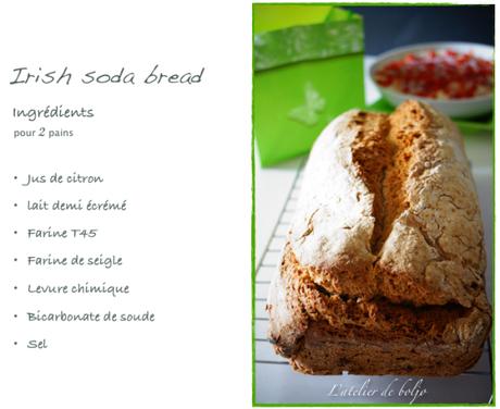 Irish soda bread et trempette au Philadelphia Irish soda bread et trempette au Philadelphia