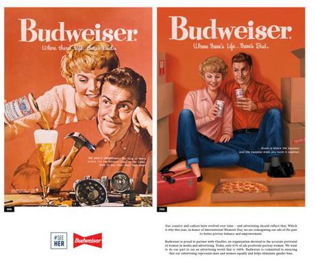 8 mars : Budweiser revisite ses pubs sexistes des années 50