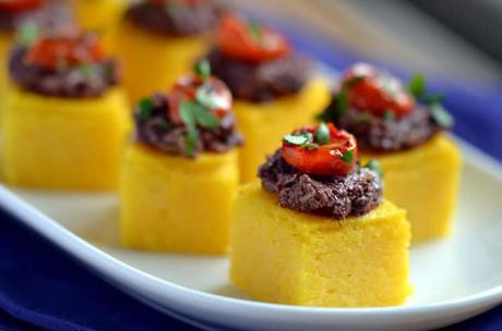 Carrés de polenta au thermomix