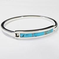 bracelet rigide turquoise femme