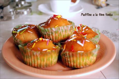 Muffins à la fève tonka et caramel