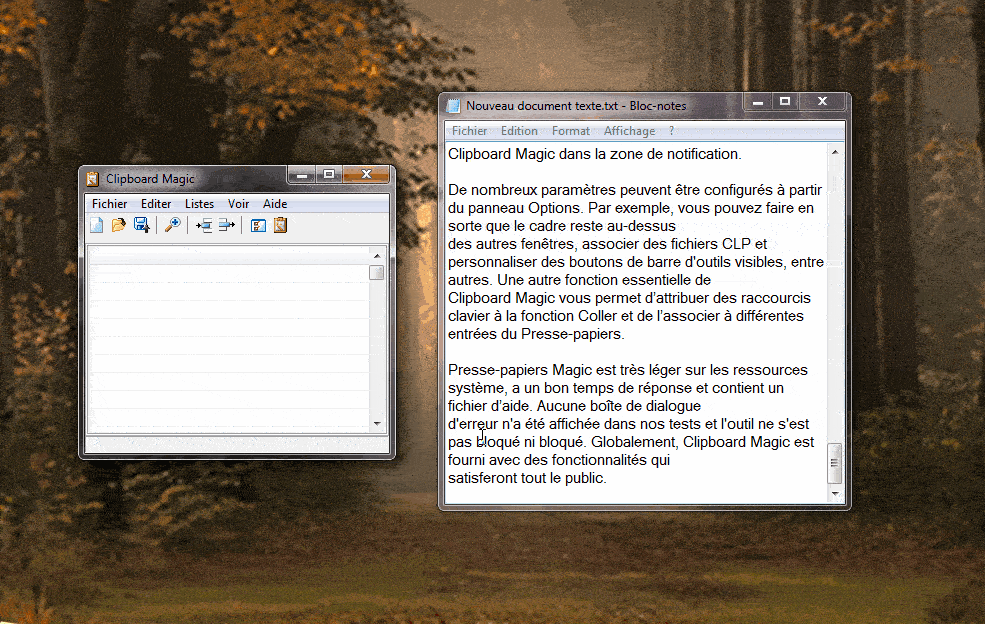 Clipboard Magic - gestionnaire de presse-papiers/format TXT Clipboard Magic - gestionnaire de presse-papiers/format TXT