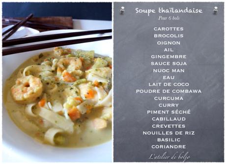 Soupe thaïlandaise au poisson et aux crevettes