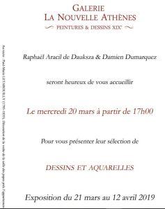 Galerie  La Nouvelle Athènes   – à partir du 20 Mars 2019