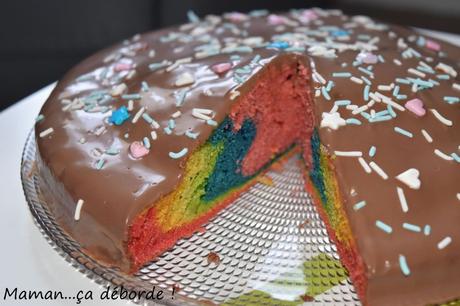 Gâteau arc en ciel