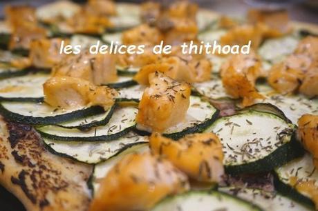 pizza saumon, courgettes et tapenade pizza saumon, courgettes et tapenade
