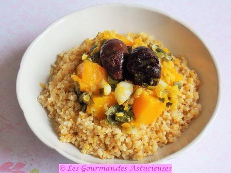 Tajine de Butternut aux pruneaux (Vegan)