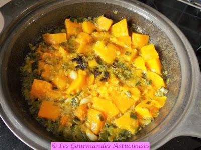 Tajine de Butternut aux pruneaux (Vegan)