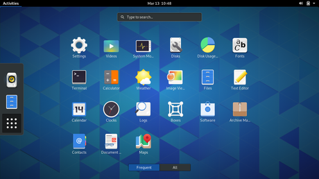 Le bureau de Gnome 3.32