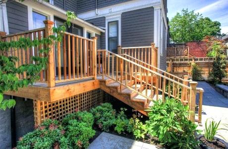 deck railing designs staircase and railing made from wood deck railing designs images