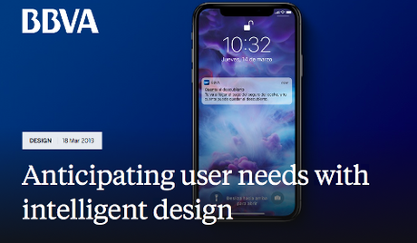 Actualité BBVA Anticipating user needs with intelligent design