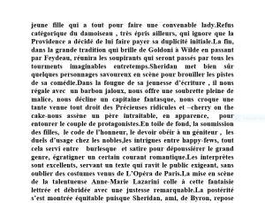 Regard vers le théâtre de Pierre-Marc Levergeois « Les rivaux » Regard vers le théâtre de Pierre-Marc Levergeois « Les rivaux »