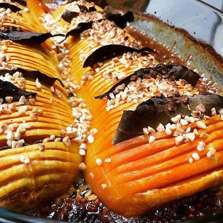 courge butternut façon hasselback