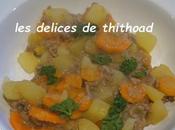 Ragoût pommes terre, carottes boeuf