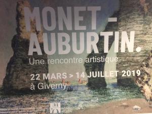 MONET-AUBURTIN « Une rencontre artistique » à Giverny 22 Mars au 14 Juillet 2019