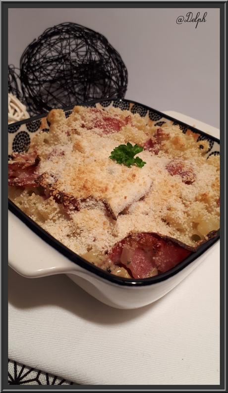 Gratin de pâtes à la cancoillotte Gratin de pâtes à la cancoillotte