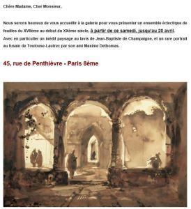 Galerie Christian Le Serbon              jusqu’ au 20 Avril 2019