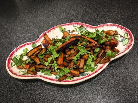 Crunchy tender sweet – Tofu et patate douce sautés