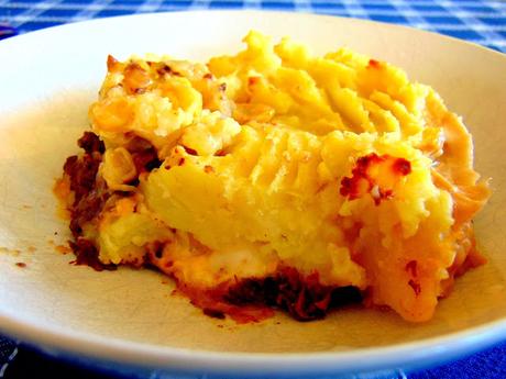 Pâté chinois au jackfruit et au frauxmage en crotte végétal Pâté chinois au jackfruit et au frauxmage en crotte végétal