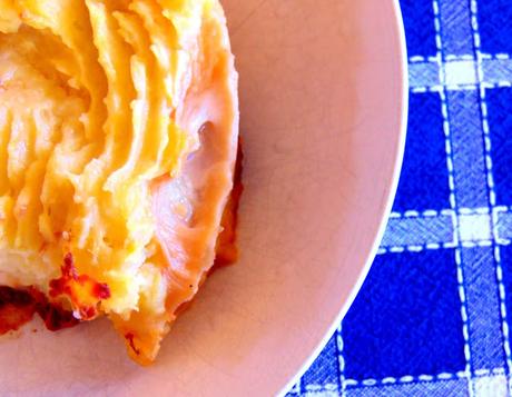 Pâté chinois au jackfruit et au frauxmage en crotte végétal Pâté chinois au jackfruit et au frauxmage en crotte végétal