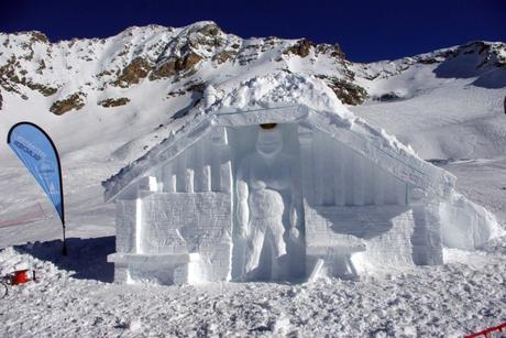 Sculpture sur glace au glacier de la Chiaupe (Bellecôte) © French Moments