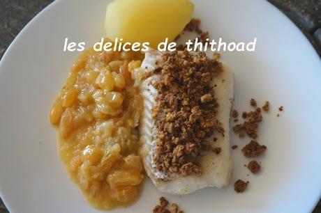 crumble de cabillaud aux oignons