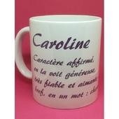 Mug Prénom avec dessin original Lily la Plume 7