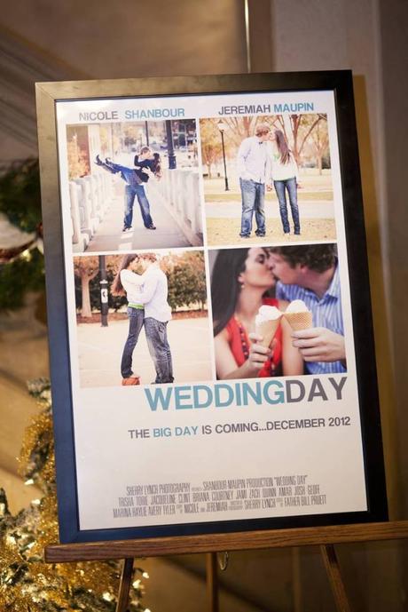 poster affiche de film faire part original mariage - blog déco - clemaroundthecorner