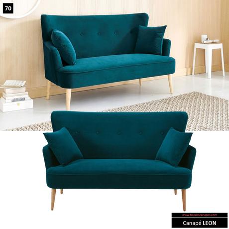 canapé convertible 2 places vintage